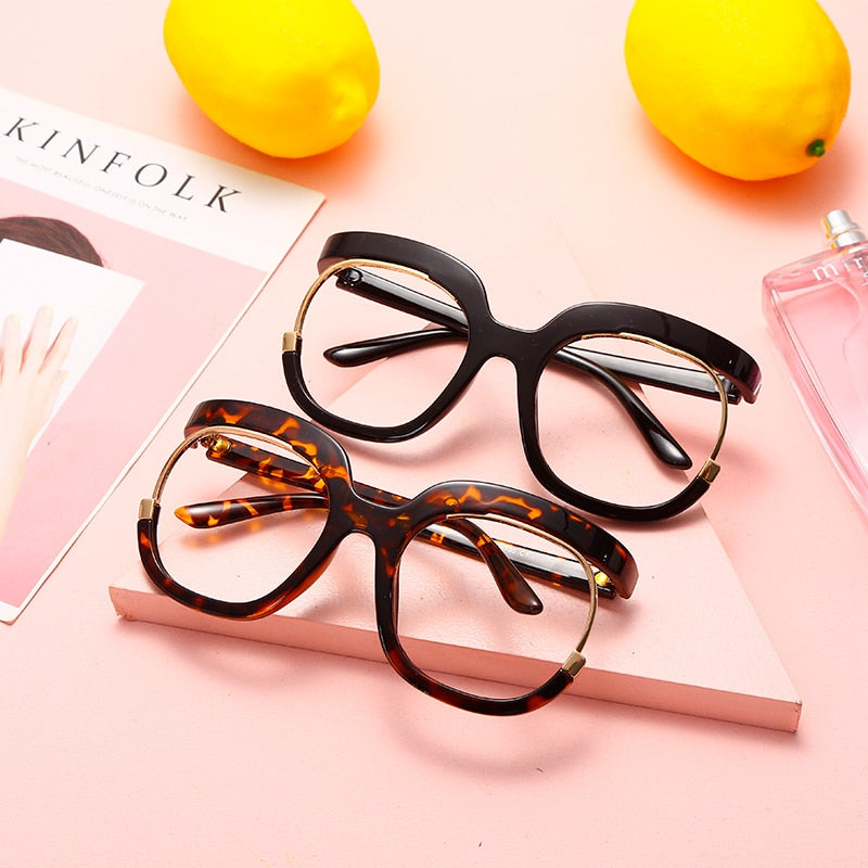 Retro Square Optical Glasses Frames Men Women Fashion