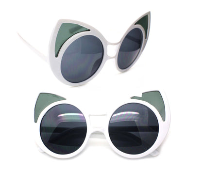 Za'hira Retro Oversized  Cat Eye Fashion Sunglasses