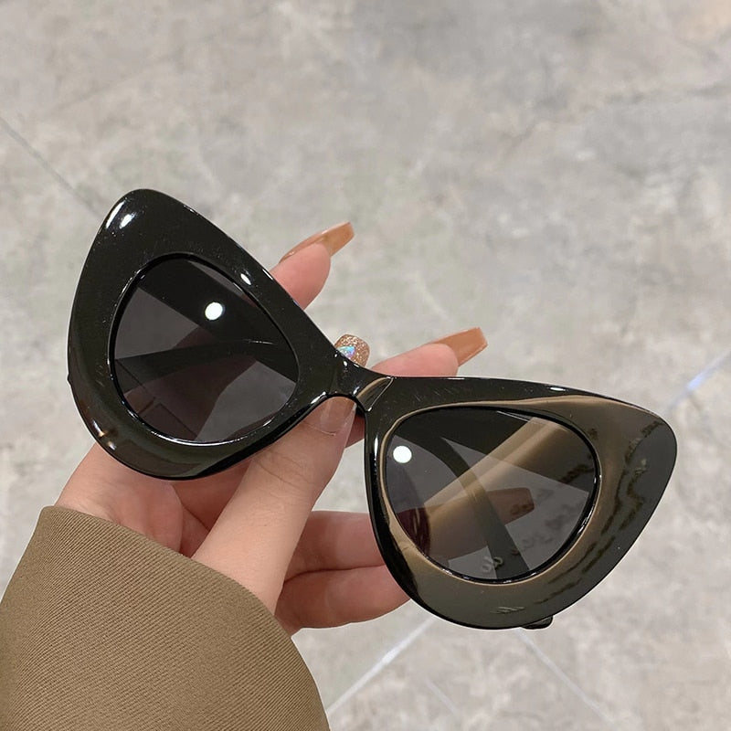 Butterfly Shape Cat Eye Sunglasses Colorful Trendy Fashion