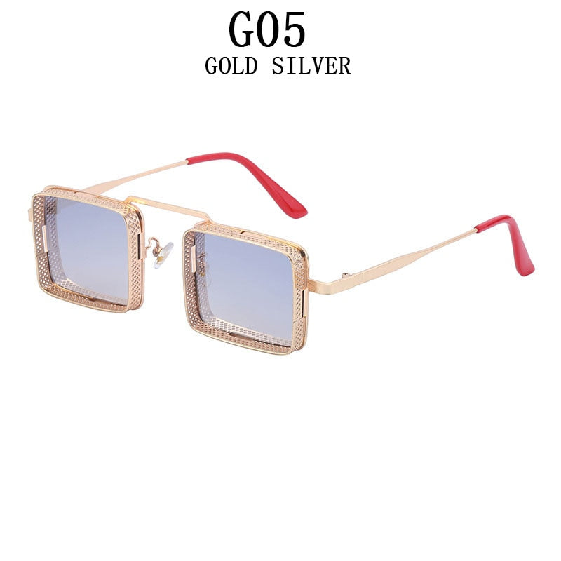 Square Punk Sunglasses For Men Steampunk Fashion Glasses Retro Shades Vintage Gafas De Sol Vasos Decorativos Occhiali Da Sole Gg