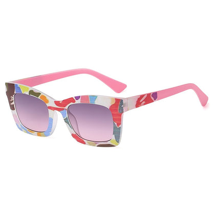 Sexy Colorful Square Sunglasses Women Trendy Gradient