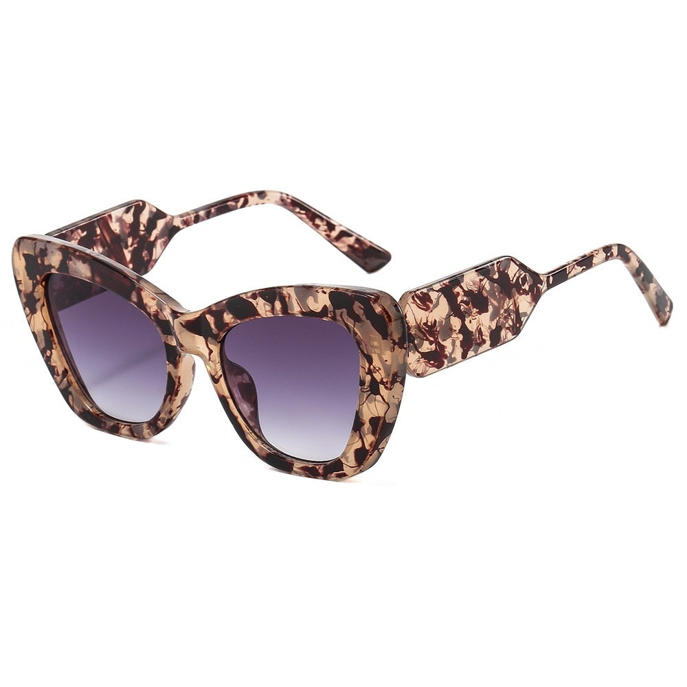 Fashion Cat Eye Sunglasses Women Vintage ShadesLuxury Sun Glasses Frame UV400