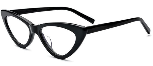 Za'hira Vintage Black Cat Eye Glasses