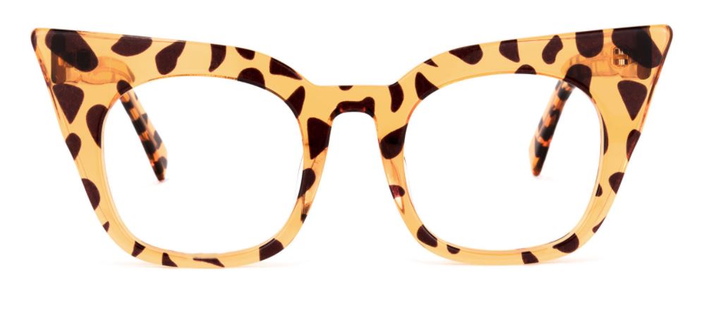 Za'hira Chandra Leopard Glasses