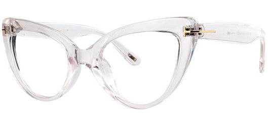 Za'hira Transparent Clear Frame Diva Glasses