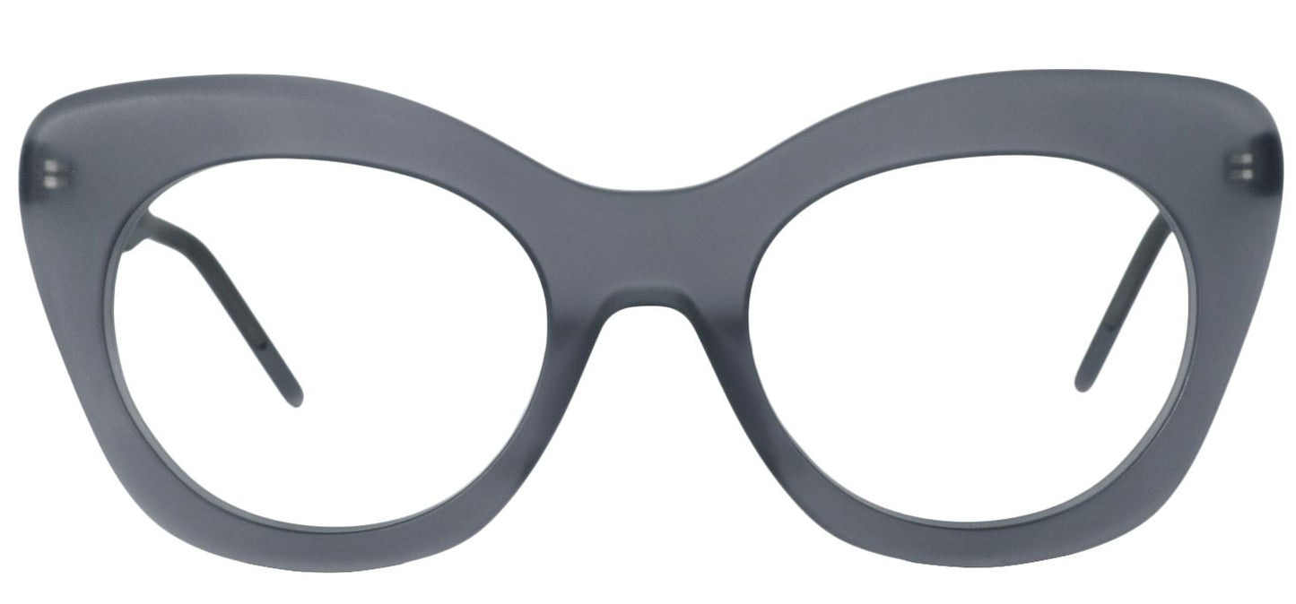 Za'hira Cat Eye Grey Eyeglasses