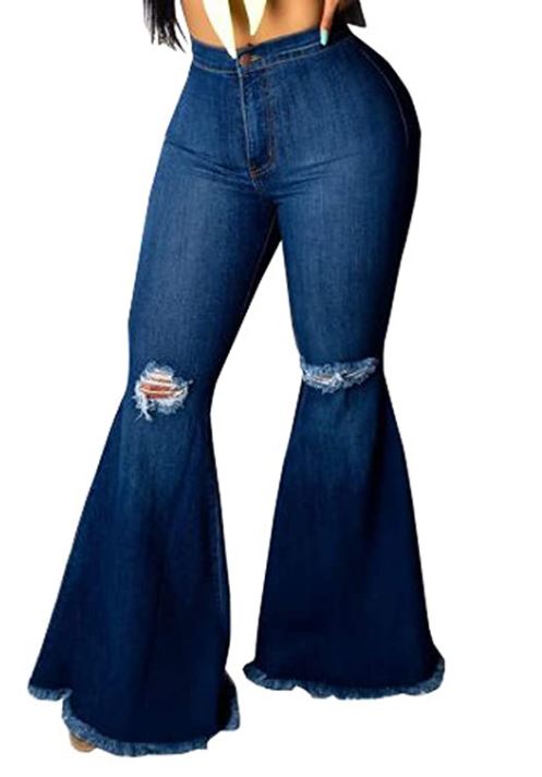 Classic Jeans With Tear