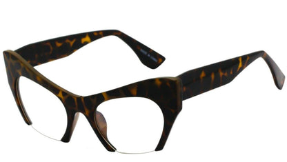 Za'hira  Half Frame Cateye Eyeglasses