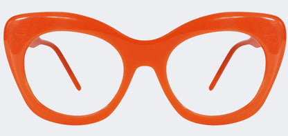 Za'hira Cat Eye Orange Eyeglasses