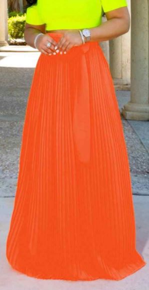 Pleated Bright Skirts