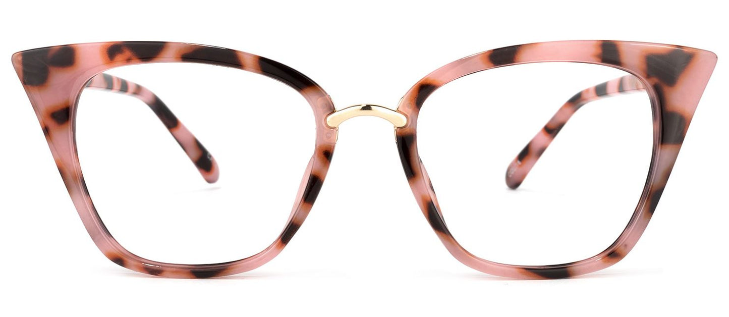 Za'hira Cat Eye Pink/Floral Eyeglasses