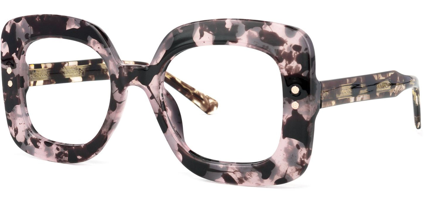 Za'hira Square Pink/Tortoise Eyeglasses