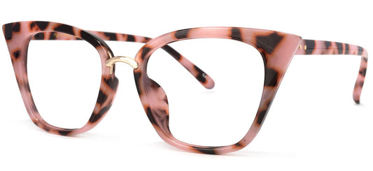 Za'hira Cat Eye Pink/Floral Eyeglasses