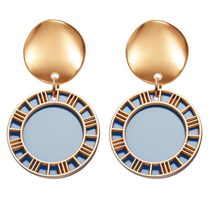 Korean Statement Round Earrings