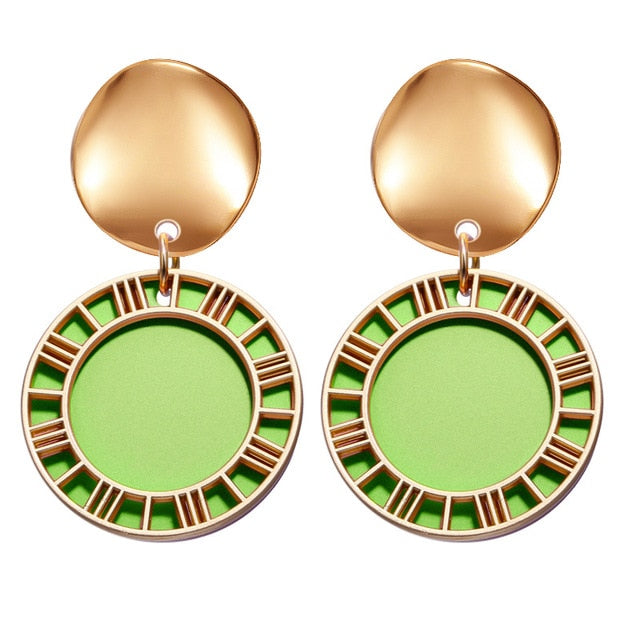 Korean Statement Round Earrings