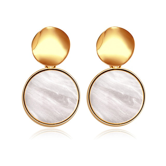 Korean Statement Round Earrings