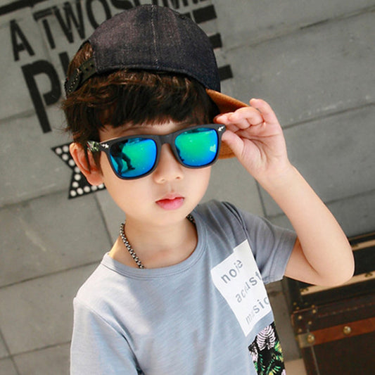 Fashion Sunglasses Square Mirror for Boys Eyewear UA400