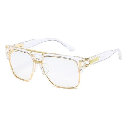 Za'hira Men Sunglasses  Mirrored Retro Vintage Square Designer Shades