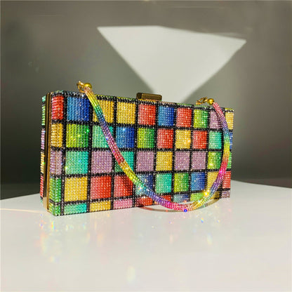 Rainbow Clutch Bag Evening Clutch Evening Bag Wedding 