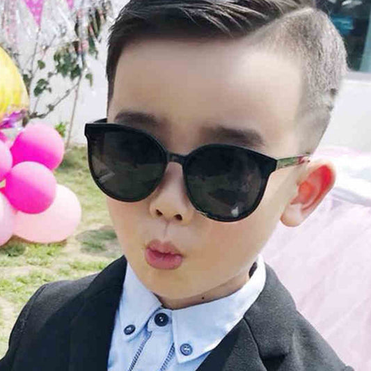 New Cat Eye Sunglasses Kids Children Brand Designer Round Sun Glasses For Girls Boys Eyewear UV400 oculos de sol