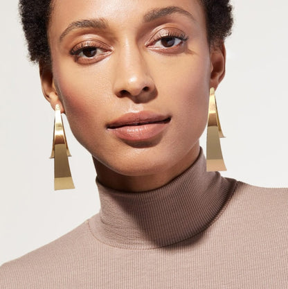 Gold stud earring pendant new design women dangle Earring Drop Earrings