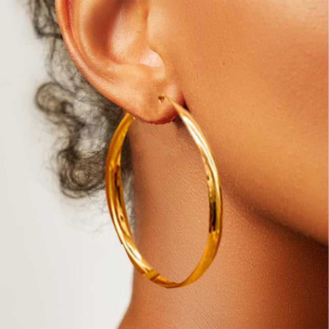 Gold & Silver Drop Earrings