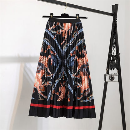 Pleated Skirt Women