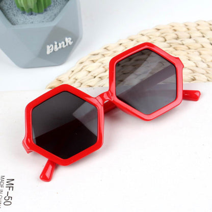 Kids Sunglasses Boys &  Girls Hexagonal Diamond Sunglasses UV400 UV Protection