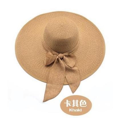 Woman Summer Large Brim Straw Hat