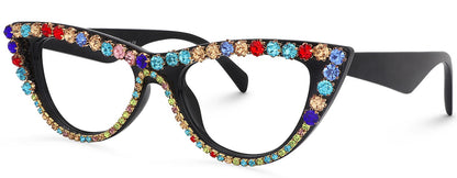 Za'hira Glitter Colorful Cat Eye Glasses