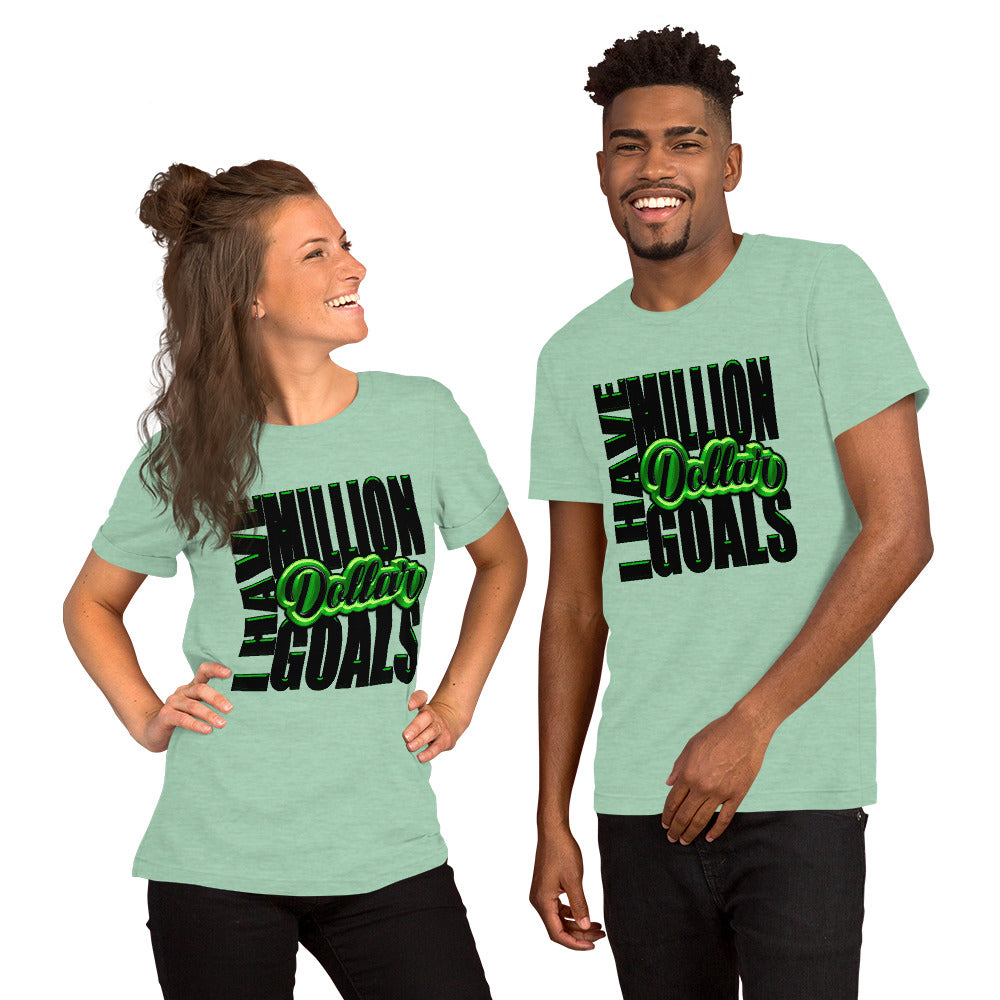 Million Dollar Goals Short-Sleeve Unisex T-Shirt